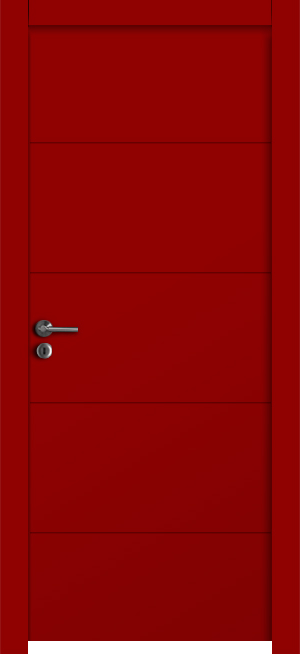 דלת נגד מים AquaDoor + Dream color בצבע אדום